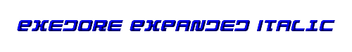 Exedore Expanded Italic 