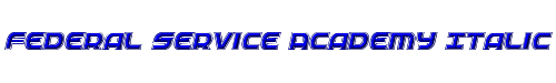 Federal Service Academy Italic 