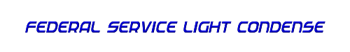 Federal Service Light Condensed Italic 