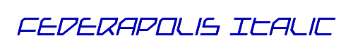 Federapolis Italic 