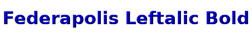 Federapolis Leftalic Bold 