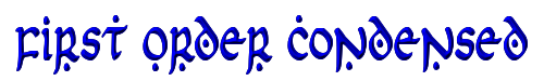 First Order Condensed 