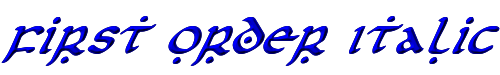 First Order Italic 