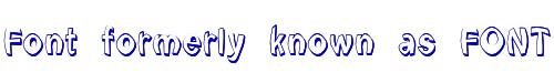 Font formerly known as FONT 