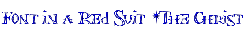 Font in a Red Suit (The Christmas Font) 