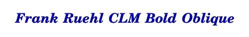 Frank Ruehl CLM Bold Oblique 
