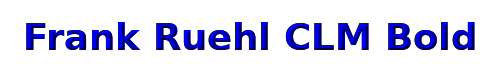 Frank Ruehl CLM Bold 
