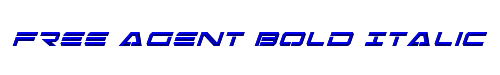 Free Agent Bold Italic 