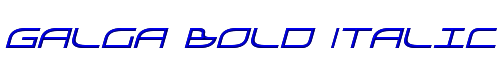 Galga Bold Italic 