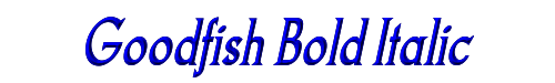 Goodfish Bold Italic 