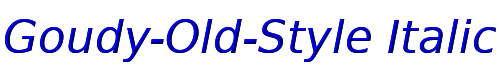 Goudy-Old-Style Italic 