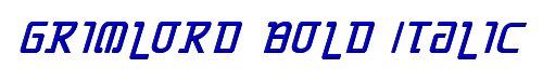 Grimlord Bold Italic 