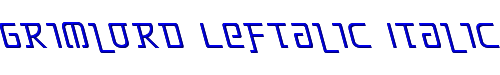 Grimlord Leftalic Italic 