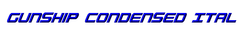 Gunship Condensed Ital 