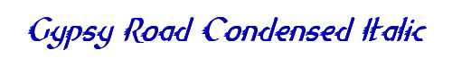 Gypsy Road Condensed Italic 