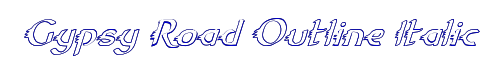 Gypsy Road Outline Italic 