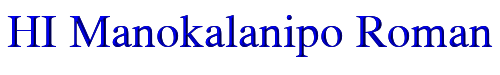 HI Manokalanipo Roman 