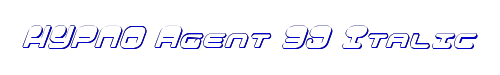HYPNO Agent 3D Italic 