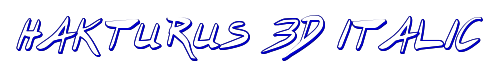 Hakturus 3D Italic 