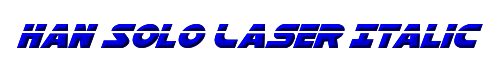 Han Solo Laser Italic 