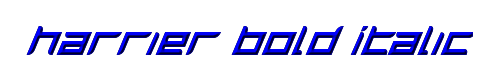 Harrier Bold Italic 