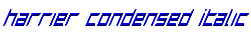Harrier Condensed Italic 
