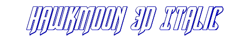 Hawkmoon 3D Italic 