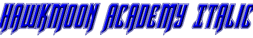Hawkmoon Academy Italic 