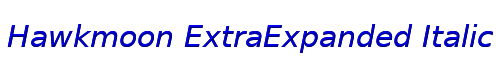 Hawkmoon ExtraExpanded Italic 