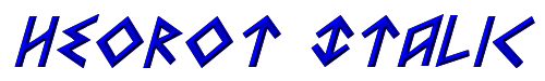 Heorot Italic 