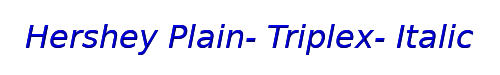 Hershey Plain- Triplex- Italic 