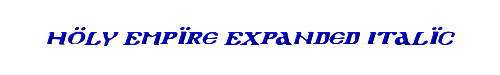 Holy Empire Expanded Italic 