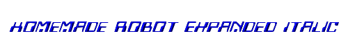 Homemade Robot Expanded Italic 