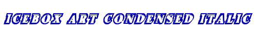 Icebox Art Condensed Italic 