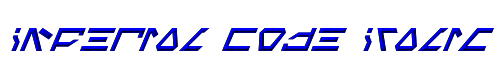 Imperial Code Italic 