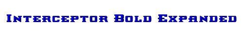 Interceptor Bold Expanded 