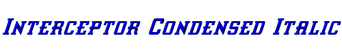Interceptor Condensed Italic 