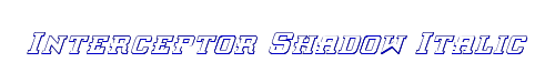 Interceptor Shadow Italic 