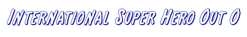 International Super Hero Out Outline 