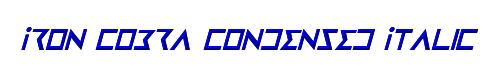 Iron Cobra Condensed Italic 