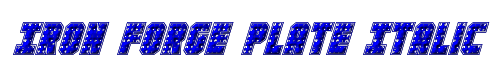 Iron Forge Plate Italic 