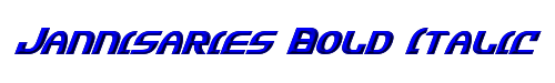 Jannisaries Bold Italic 