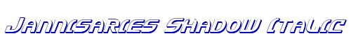 Jannisaries Shadow Italic 