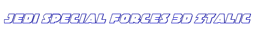 Jedi Special Forces 3D Italic 