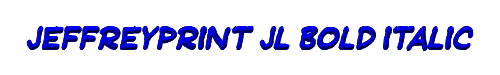JeffreyPrint JL Bold Italic 
