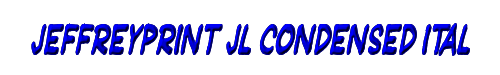 JeffreyPrint JL Condensed Italic 