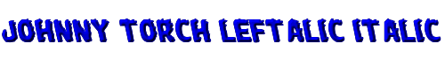 Johnny Torch Leftalic Italic 