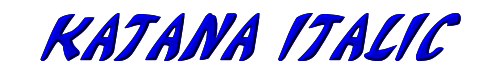 Katana Italic 