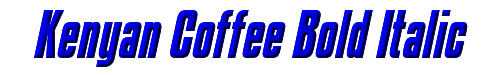 Kenyan Coffee Bold Italic 