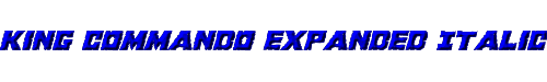 King Commando Expanded Italic 